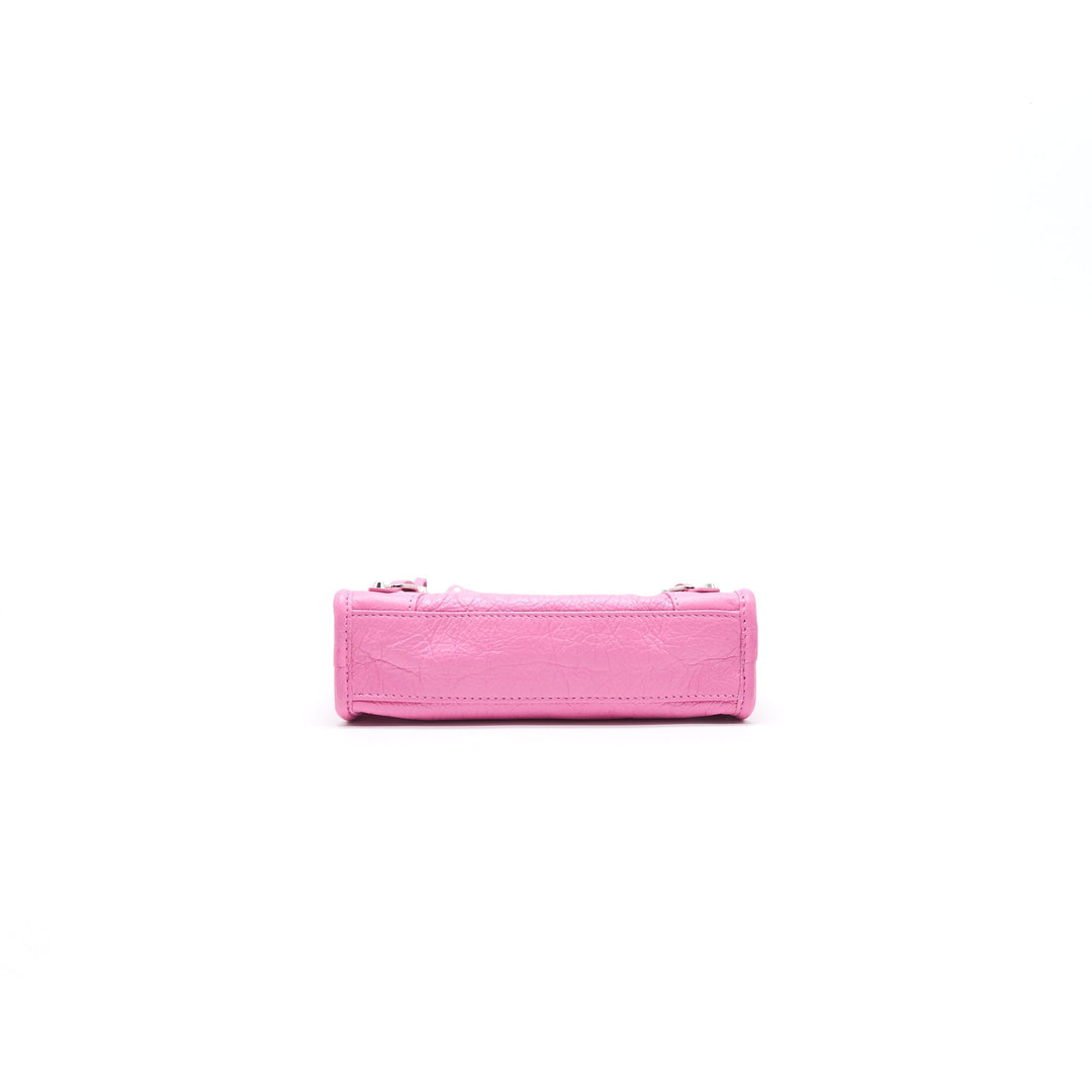 Top Quality Balenciaga Pink Classic Nano City Bag