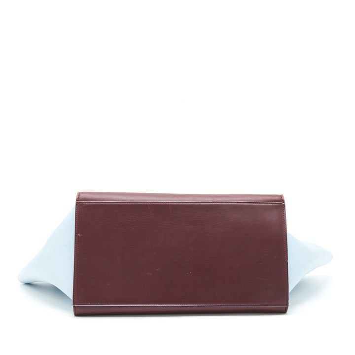 Top Quality Celine Trapeze Bag Burgundy / Light Blue