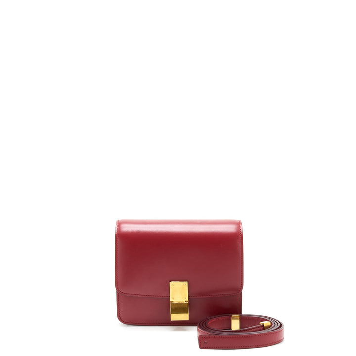 Top Quality Celine Small Classic Bag In Box Calfskin Red