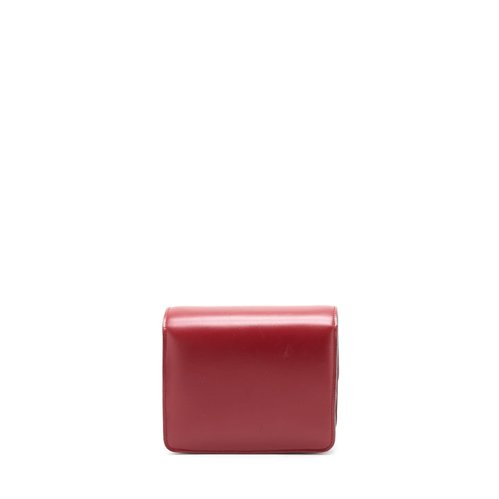 Top Quality Celine Small Classic Bag In Box Calfskin Red
