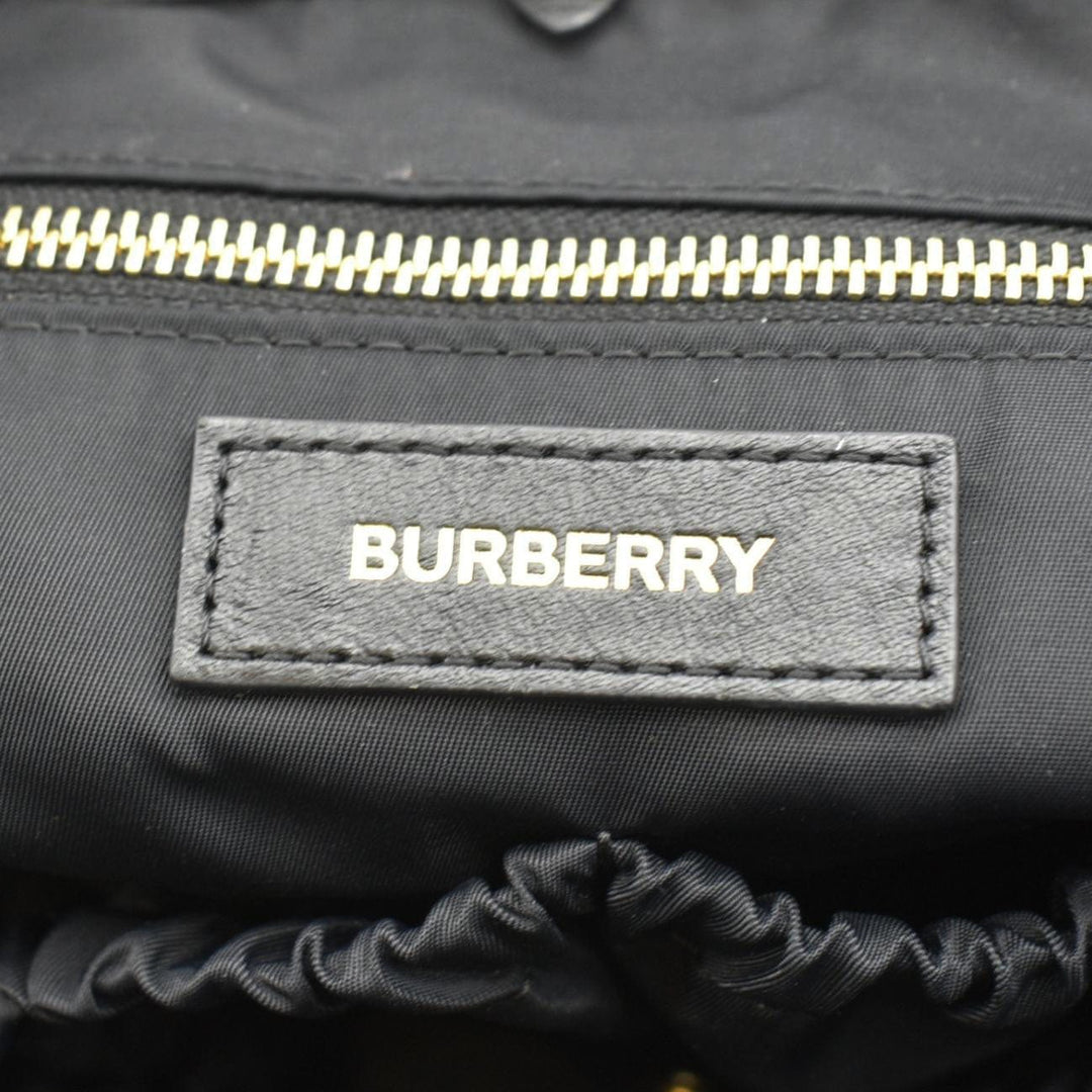 Burberry Vintage Check Flap Nylon Diaper Bag Beige