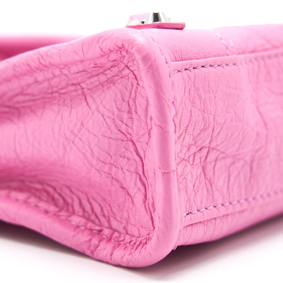 Top Quality Balenciaga Pink Classic Nano City Bag