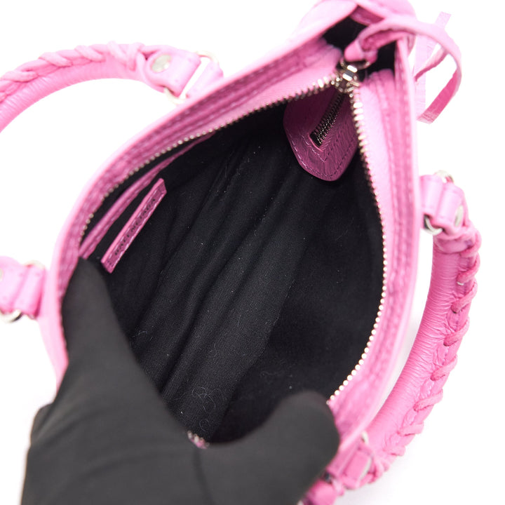Top Quality Balenciaga Pink Classic Nano City Bag