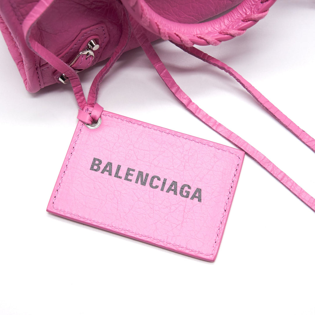 Top Quality Balenciaga Pink Classic Nano City Bag