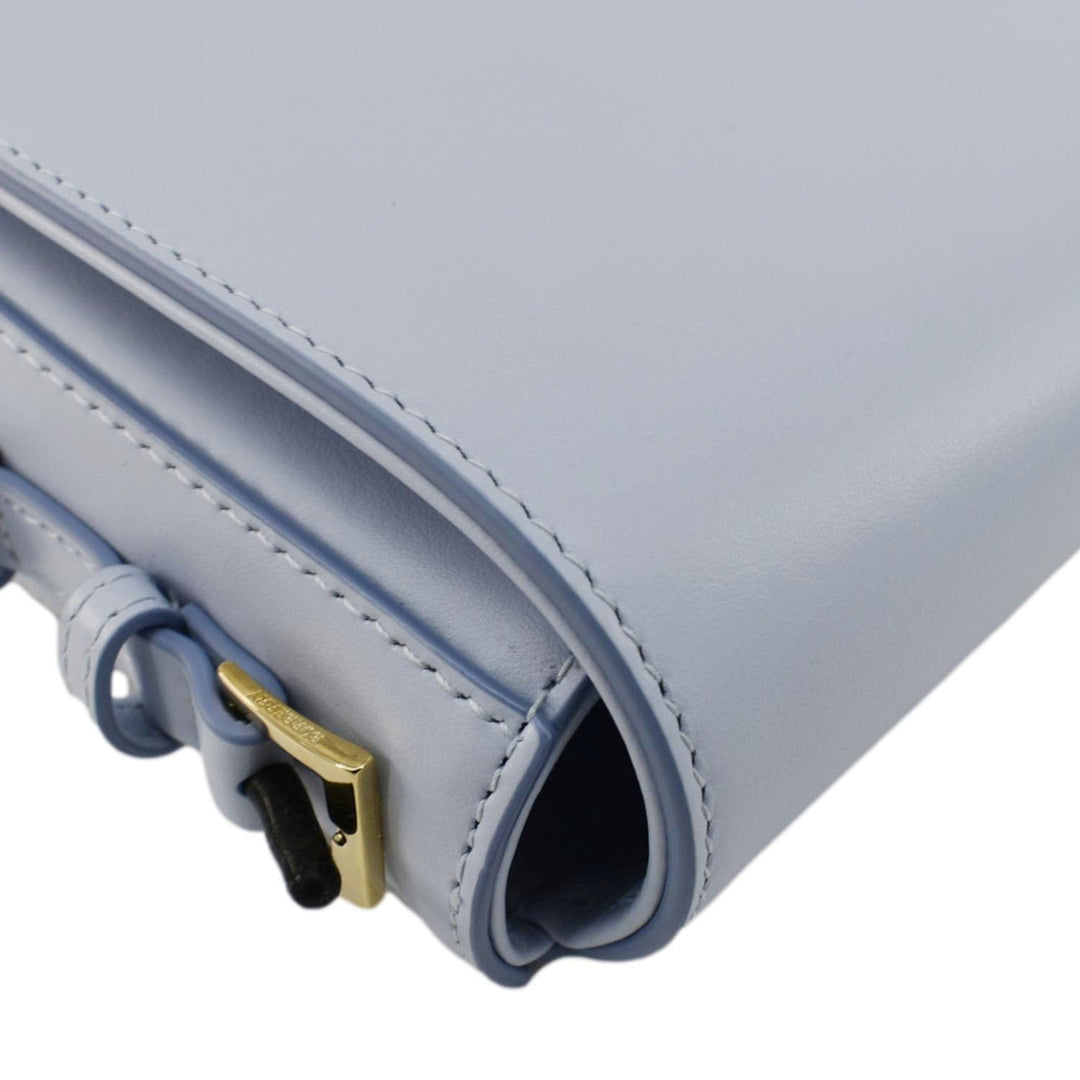 Burberry Grace Small Leather Crossbody Bag Light Blue