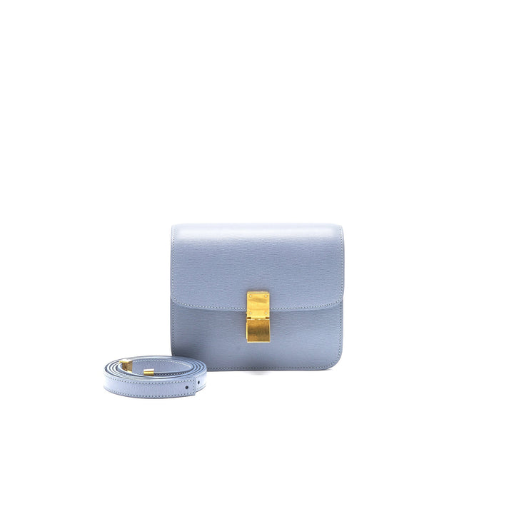 Top Quality Celine Teen Classic Bag in Calfskin Liege Arctic Blue