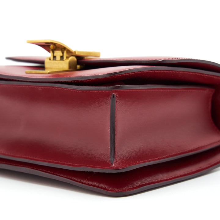 Top Quality Celine Small Classic Bag In Box Calfskin Red