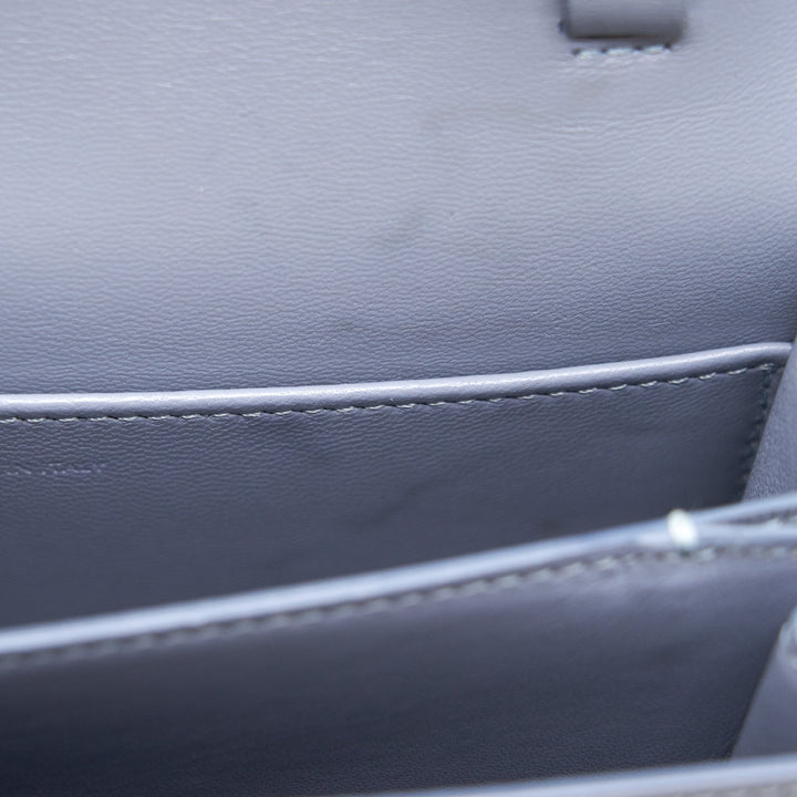 Top Quality Celine Teen Classic Bag in Calfskin Liege Arctic Blue