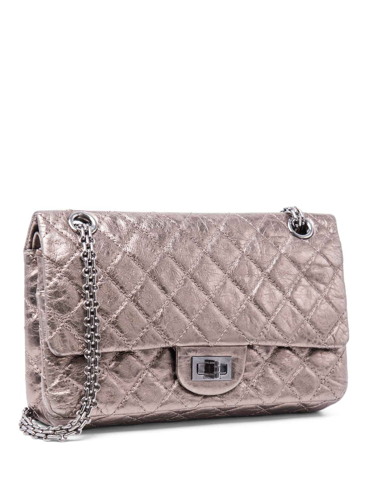 Top Quality Chanel 2.55 Leather Reissue Medium Double Flap Bag Taupe