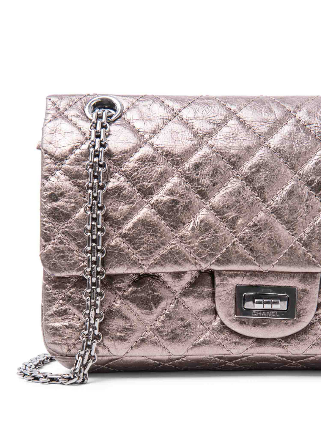 Top Quality Chanel 2.55 Leather Reissue Medium Double Flap Bag Taupe