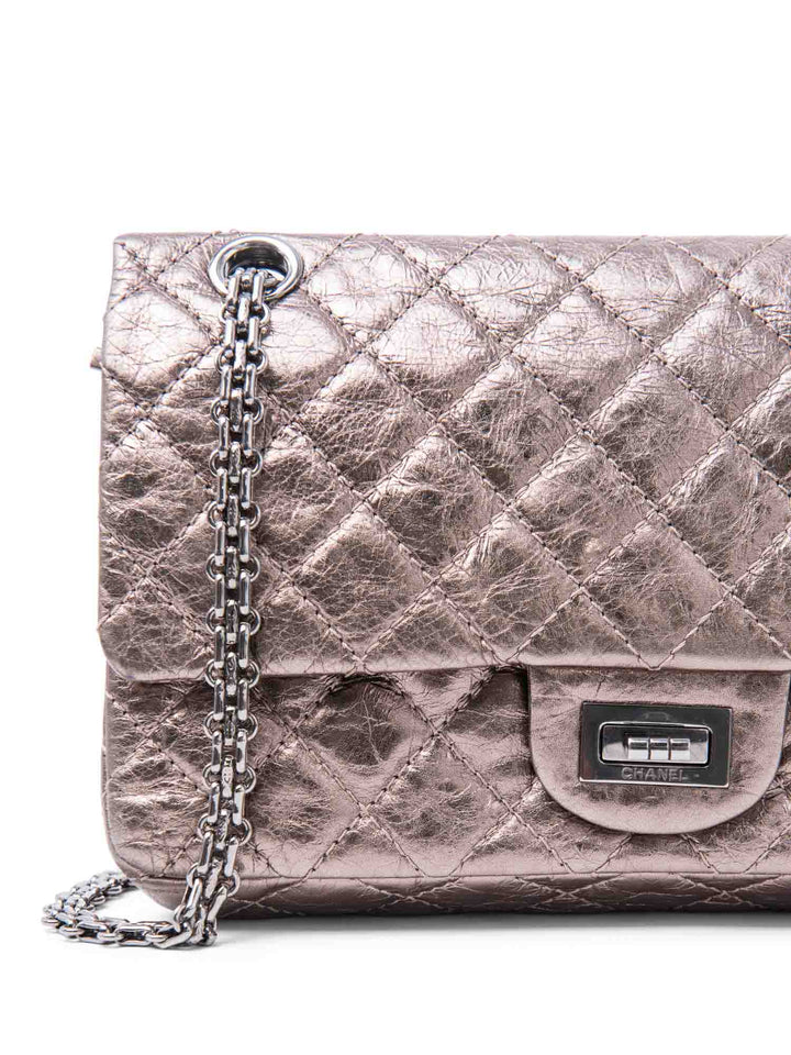 Top Quality Chanel 2.55 Leather Reissue Medium Double Flap Bag Taupe