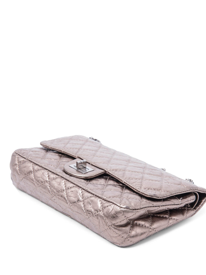 Top Quality Chanel 2.55 Leather Reissue Medium Double Flap Bag Taupe