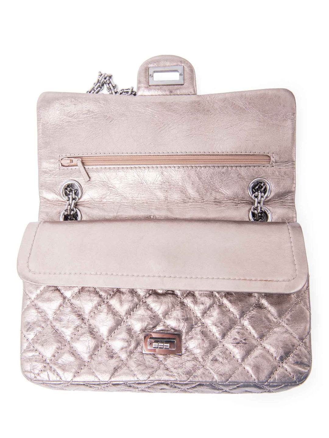 Top Quality Chanel 2.55 Leather Reissue Medium Double Flap Bag Taupe