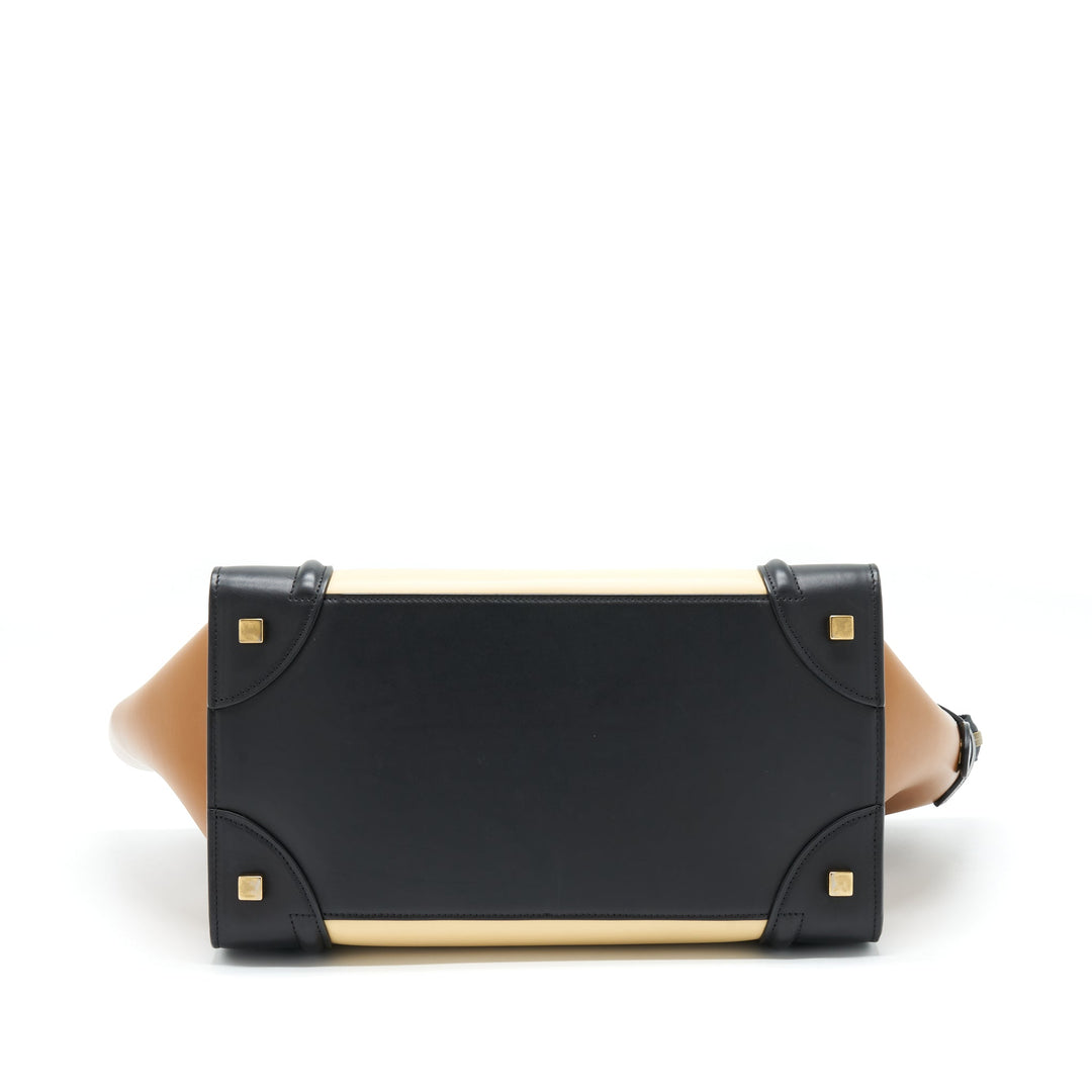 Top Quality Celine Mini Luggage Bag Calfskin Multicoloured