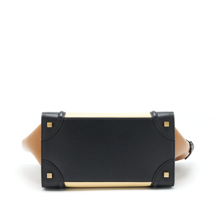 Celine Mini Luggage Bag Calfskin Multicoloured