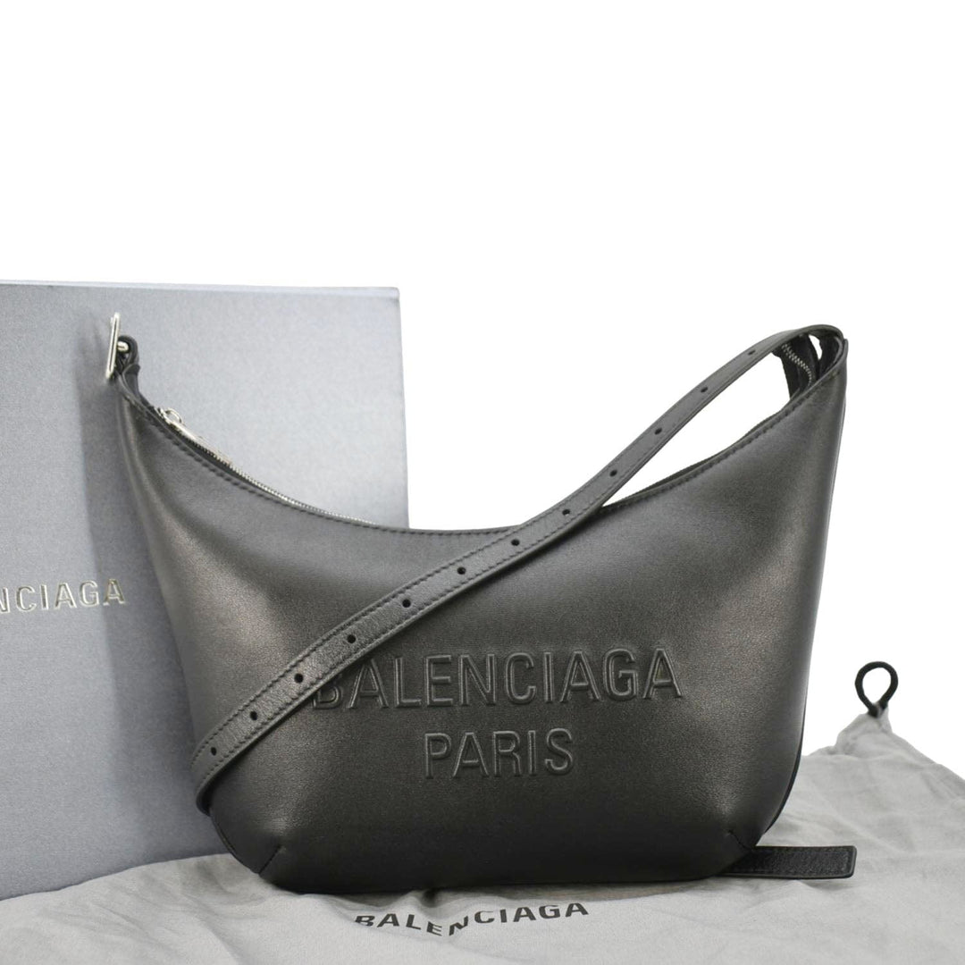 Top Quality Balenciaga Mary Kate Leather Shoulder Bag Black