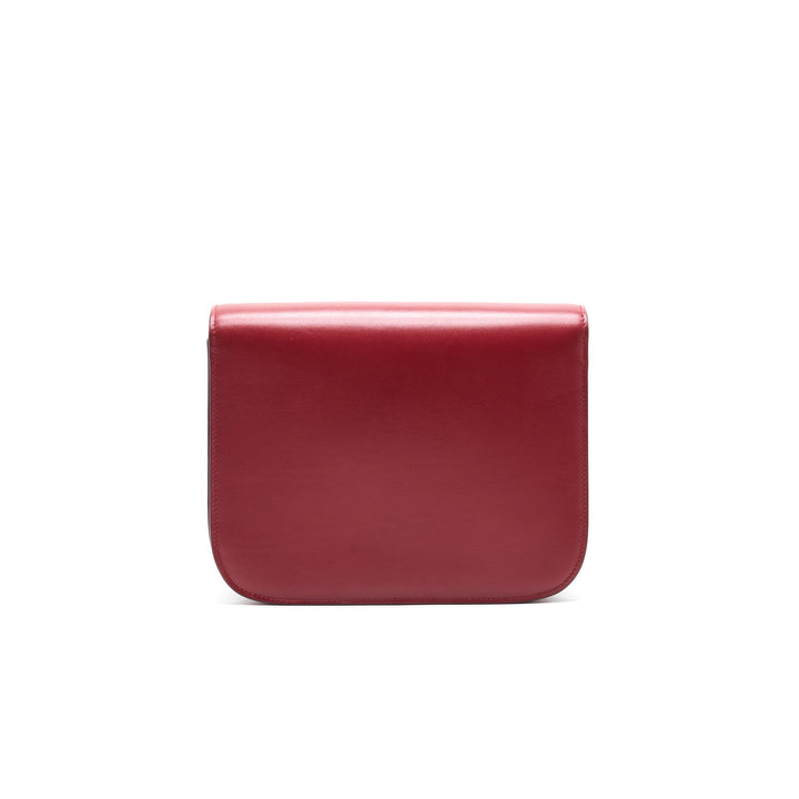 Celine Medium Classic Box Calfskin Bag Red