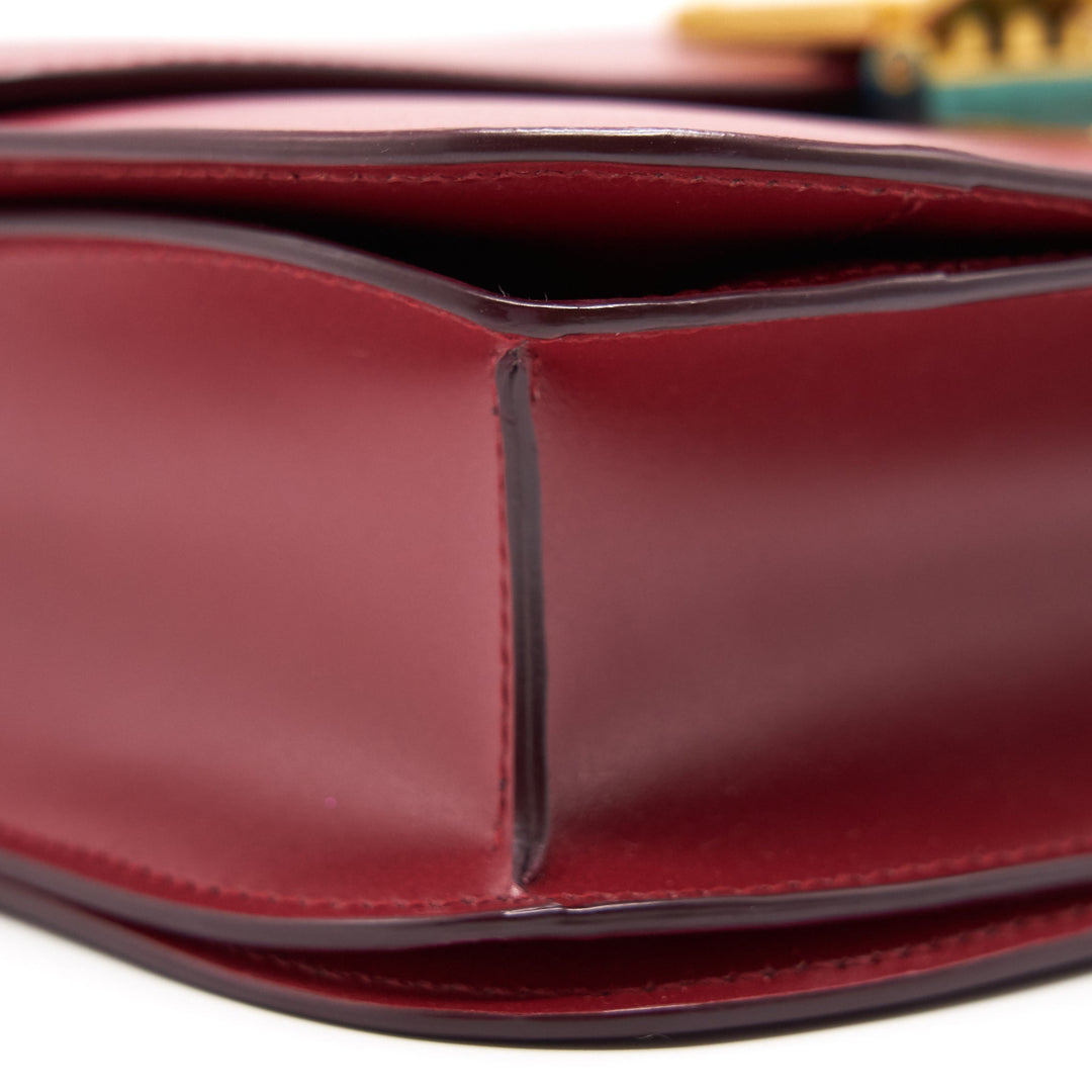 Celine Medium Classic Box Calfskin Bag Red