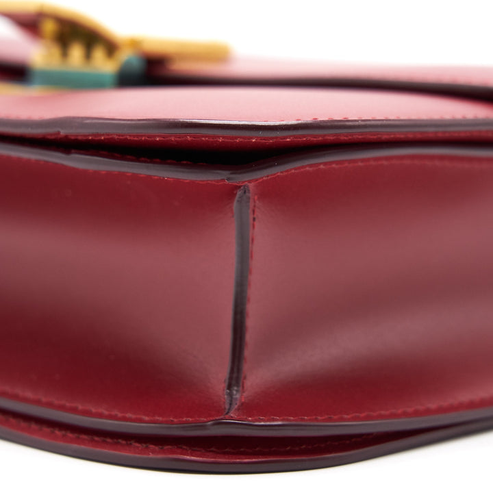 Celine Medium Classic Box Calfskin Bag Red
