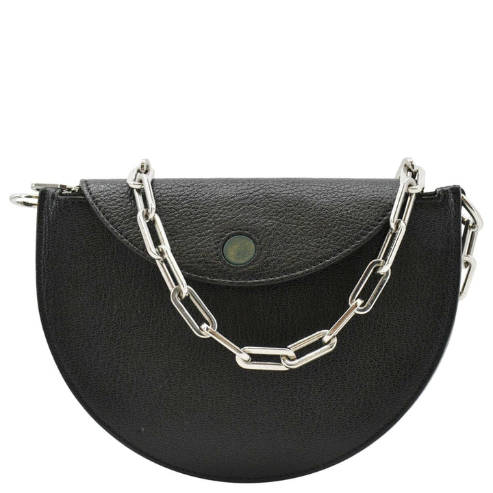 Burberry Pecan Small Leather Shoulder Bag Black