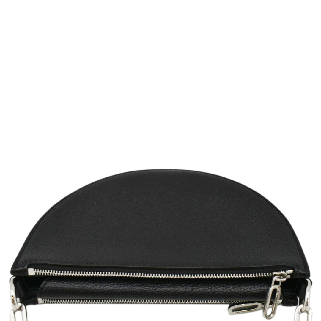 Burberry Pecan Small Leather Shoulder Bag Black