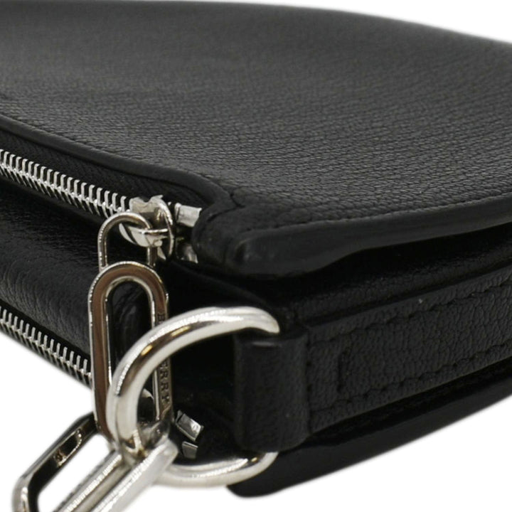 Burberry Pecan Small Leather Shoulder Bag Black