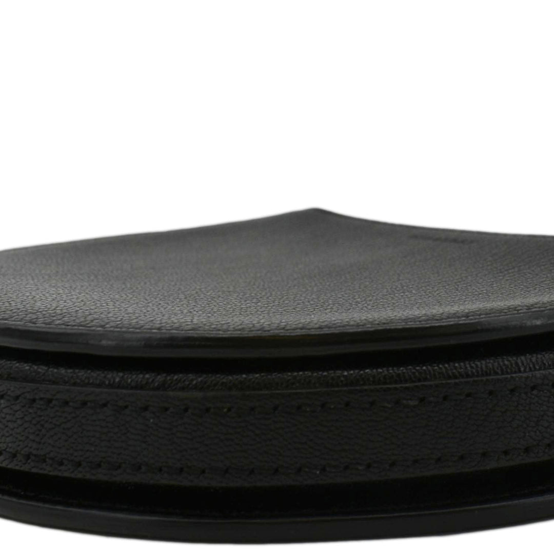 Burberry Pecan Small Leather Shoulder Bag Black