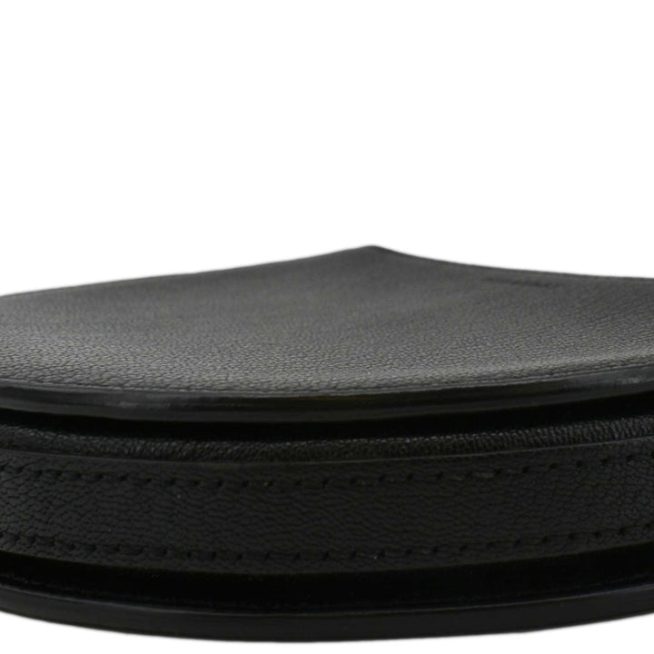 Burberry Pecan Small Leather Shoulder Bag Black