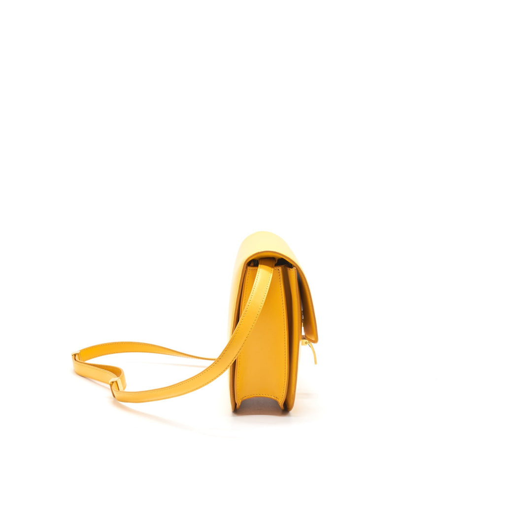Celine MEDIUM CLASSIC IN BOX CALFSKIN MANGO YELLOW