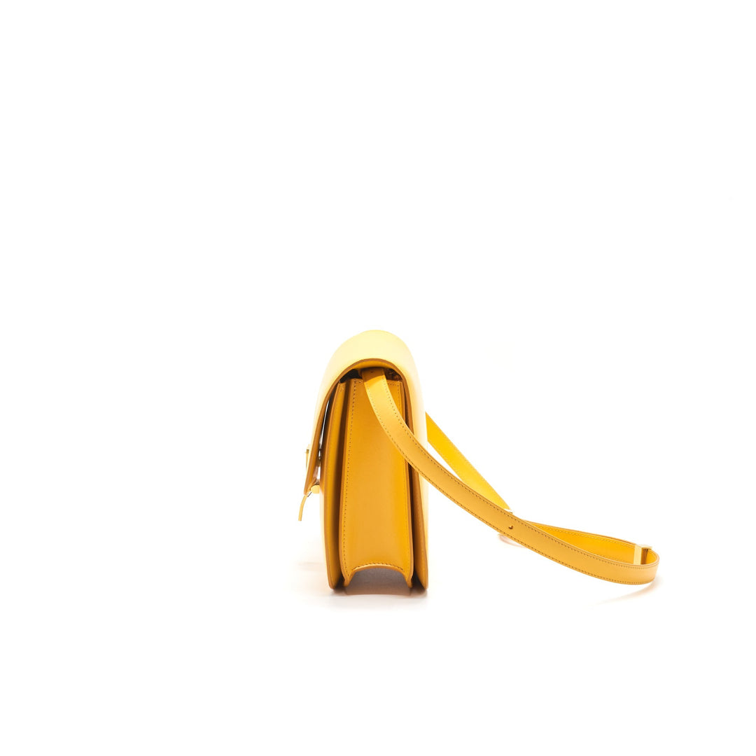 Celine MEDIUM CLASSIC IN BOX CALFSKIN MANGO YELLOW