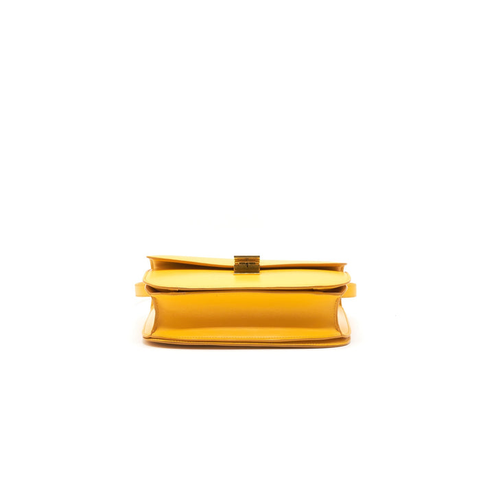 Celine MEDIUM CLASSIC IN BOX CALFSKIN MANGO YELLOW