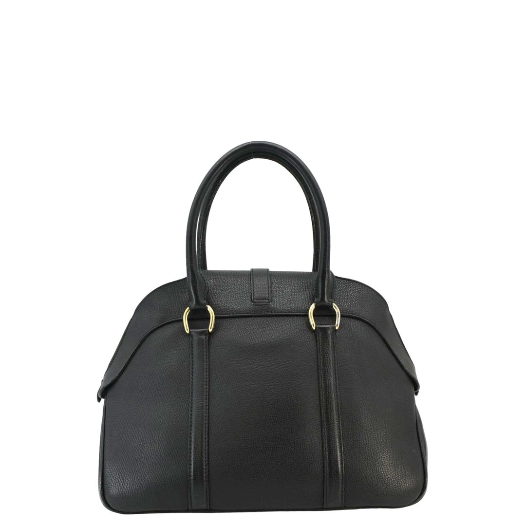 Burberry Milverton Medium Leather Tote Bag Black