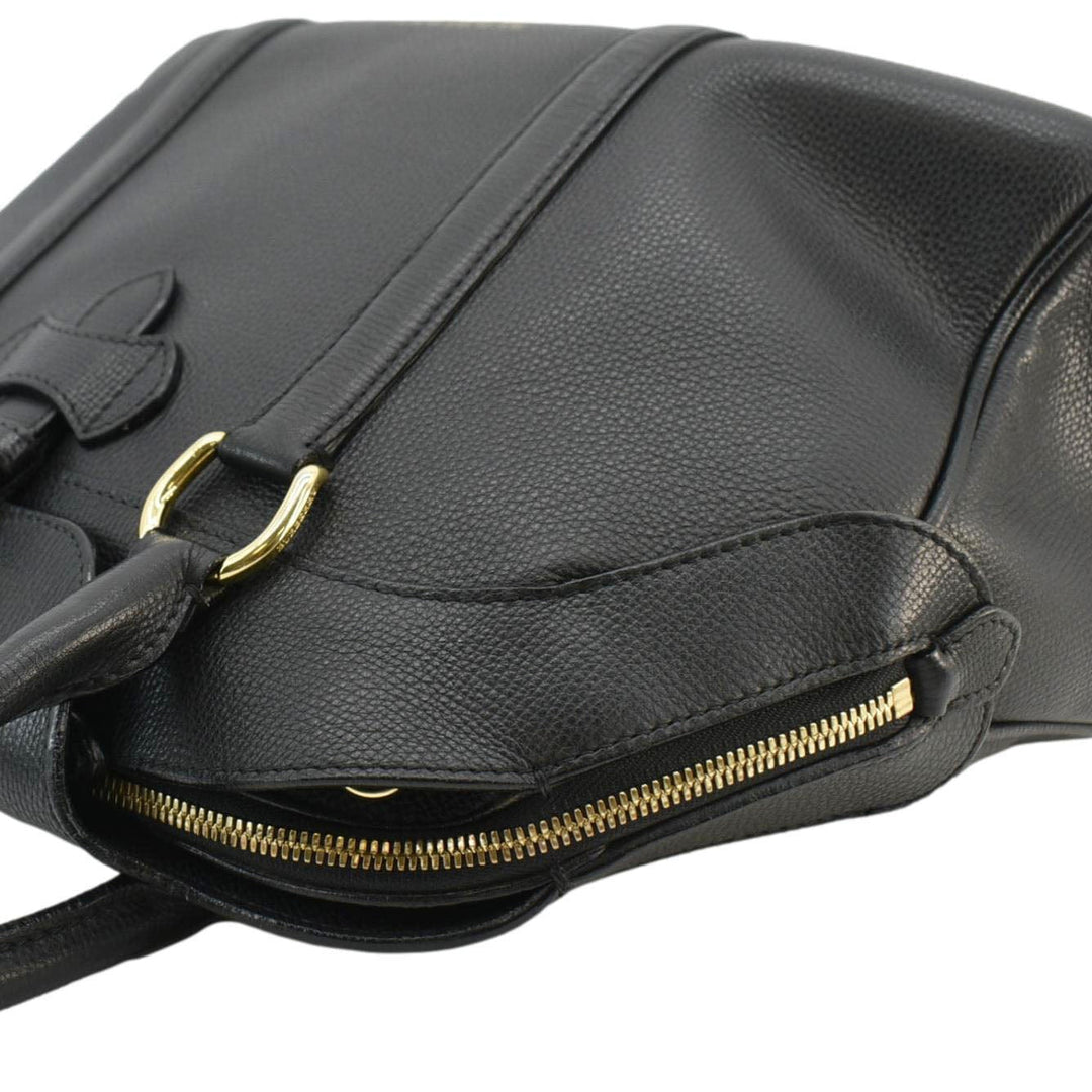 Burberry Milverton Medium Leather Tote Bag Black