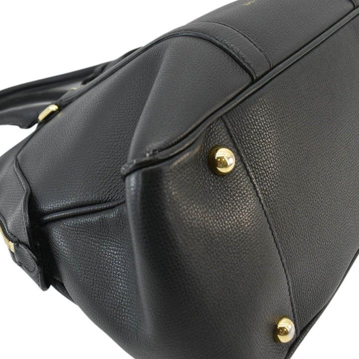 Burberry Milverton Medium Leather Tote Bag Black