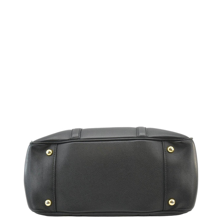 Burberry Milverton Medium Leather Tote Bag Black