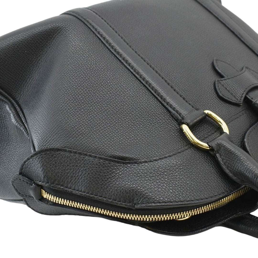 Burberry Milverton Medium Leather Tote Bag Black