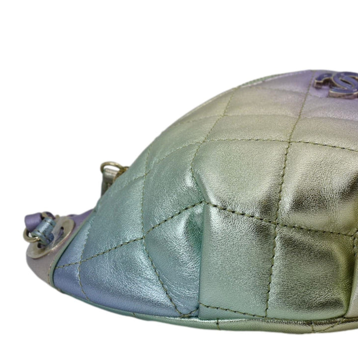 Top Quality Chanel Iridescent Rainbow Quilted Leather Bumbag Multicolor