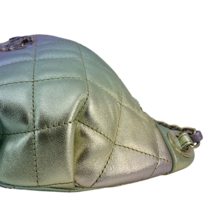 Top Quality Chanel Iridescent Rainbow Quilted Leather Bumbag Multicolor