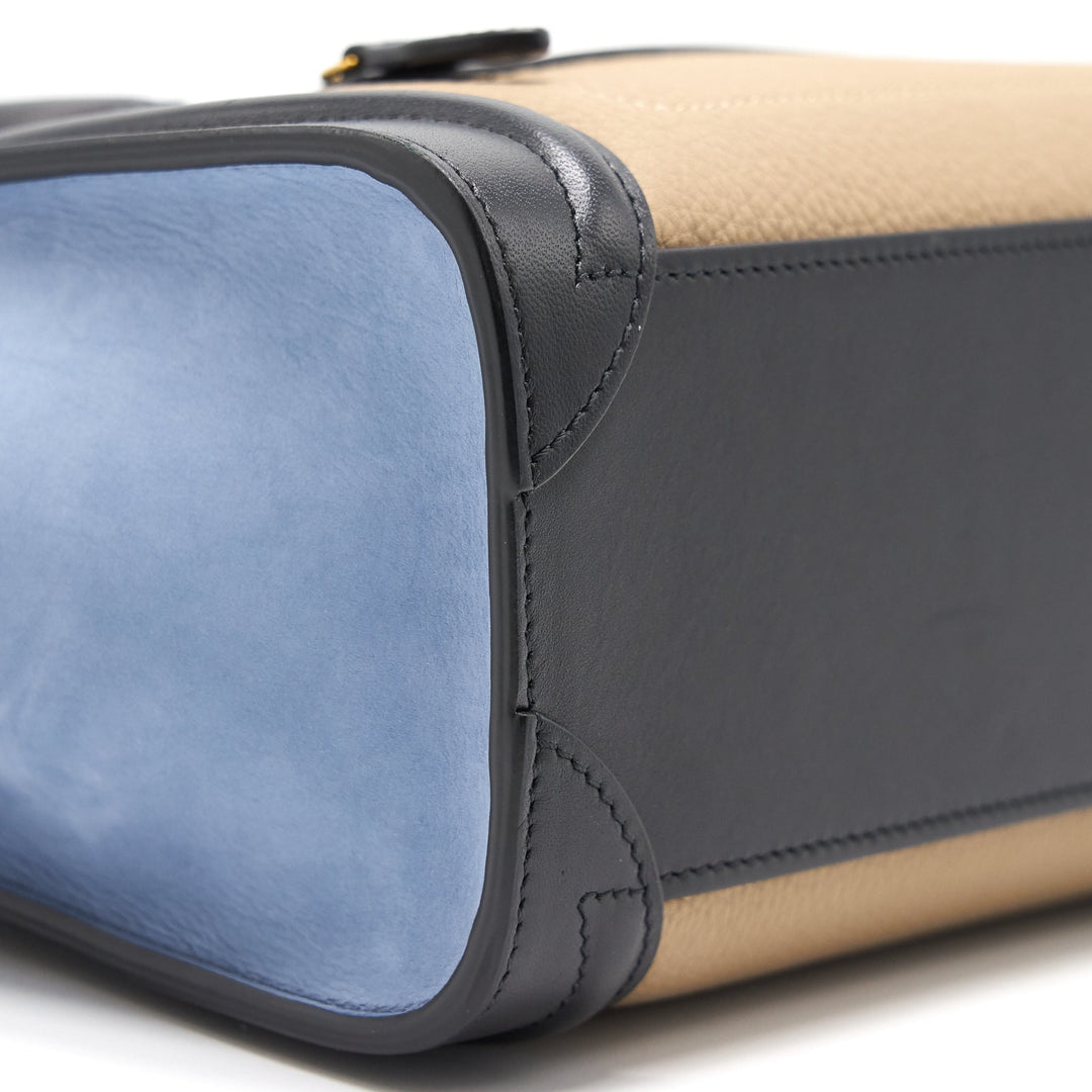 Top Quality Celine Nano Luggage Bag Multi Color Beige/ Blue /Black