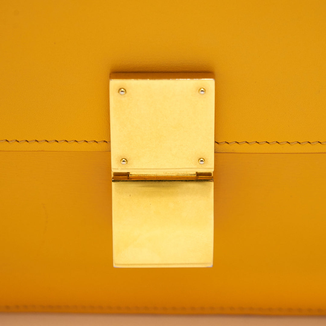 Celine MEDIUM CLASSIC IN BOX CALFSKIN MANGO YELLOW