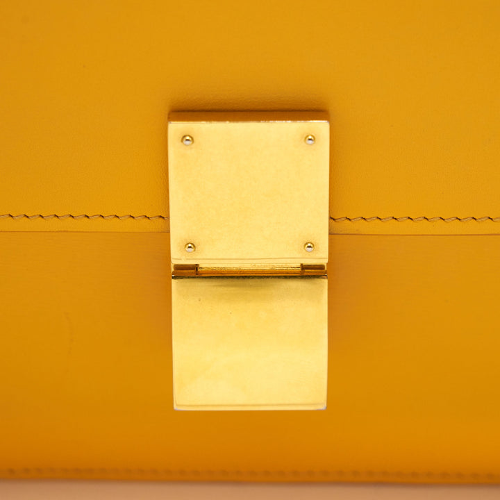 Celine MEDIUM CLASSIC IN BOX CALFSKIN MANGO YELLOW