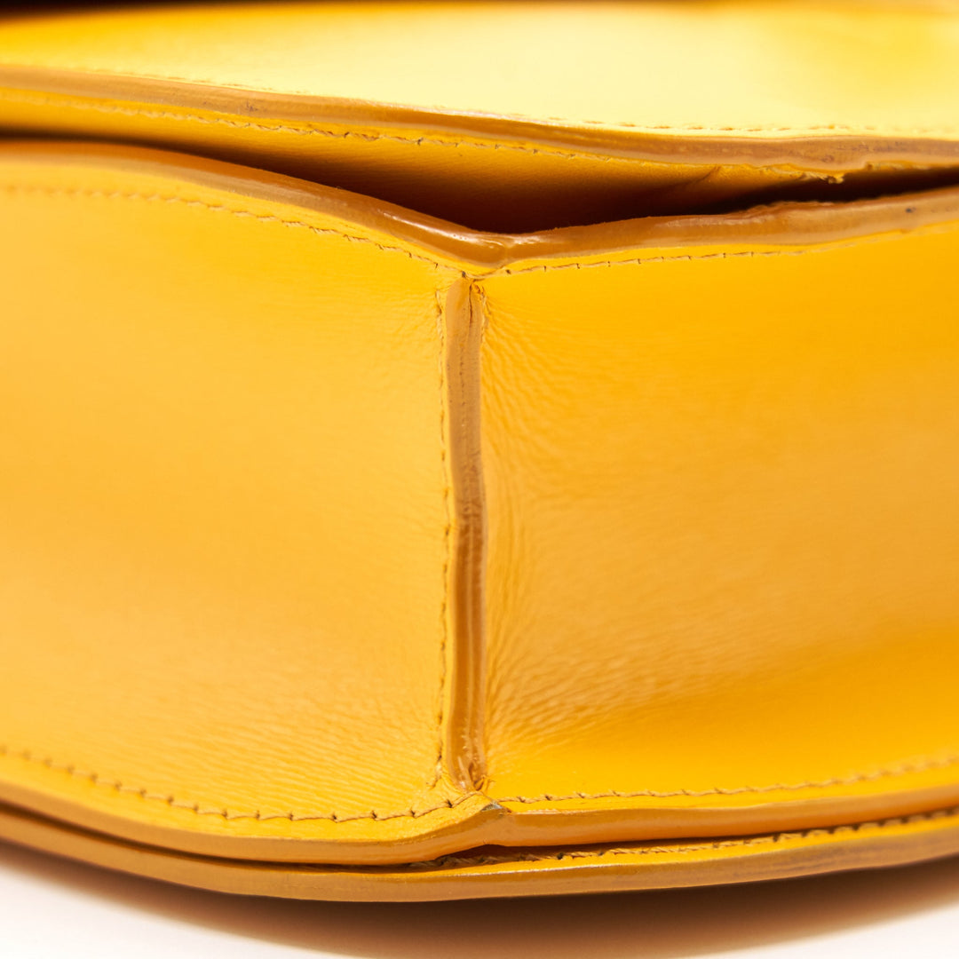 Celine MEDIUM CLASSIC IN BOX CALFSKIN MANGO YELLOW