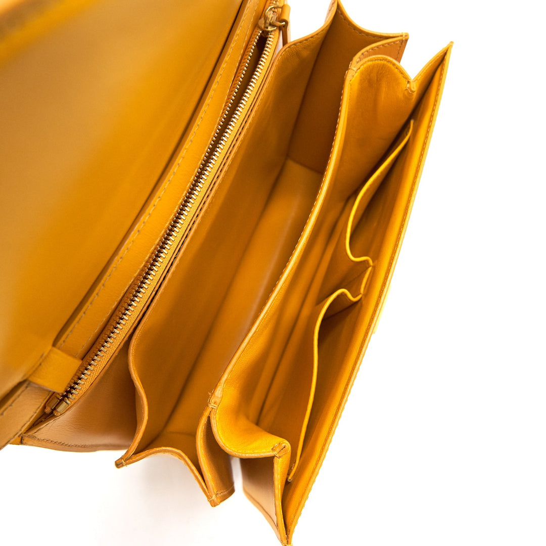 Celine MEDIUM CLASSIC IN BOX CALFSKIN MANGO YELLOW