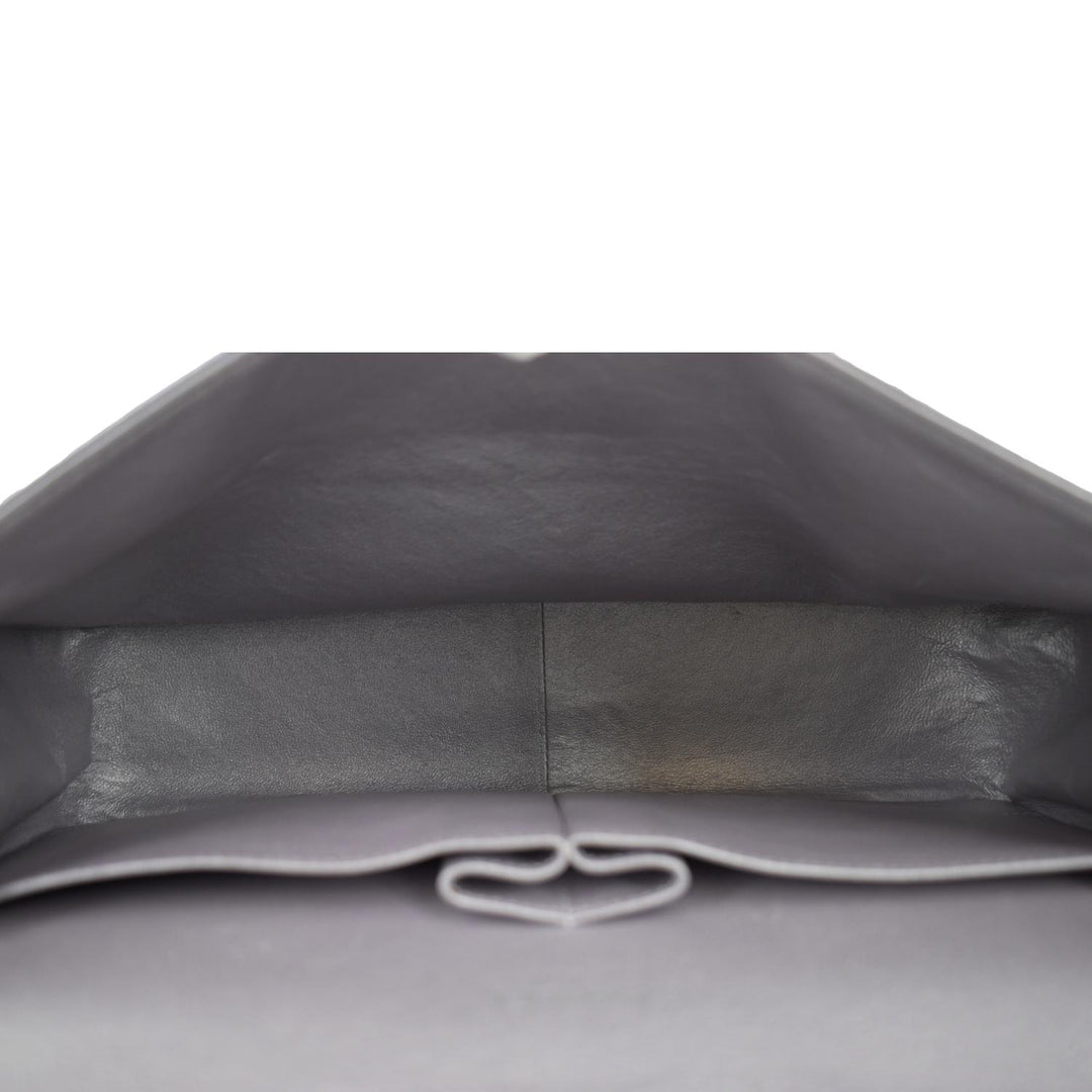 Top Quality Chanel Jumbo Flap Quilted Leather Shoulder Bag Silver