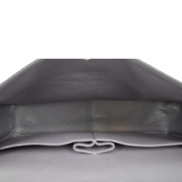 Top Quality Chanel Jumbo Flap Quilted Leather Shoulder Bag Silver