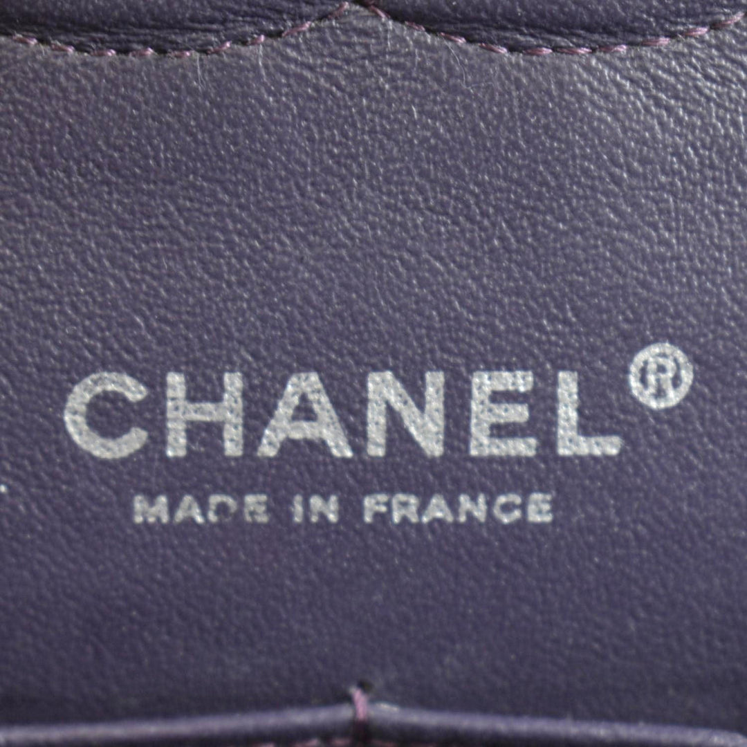 Top Quality Chanel Classic Medium Double Flap Patent Leather Shoulder Bag Dark Brown