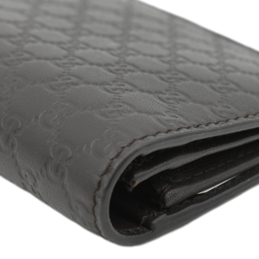 GUCCI Microguccissima GG Leather Bi-fold Long Wallet Black 544479