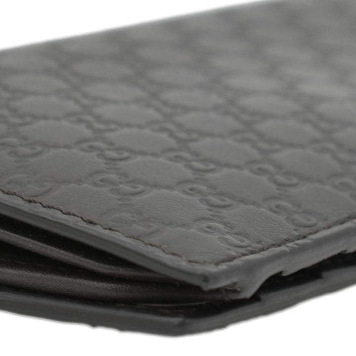GUCCI Microguccissima GG Leather Bi-fold Long Wallet Black 544479