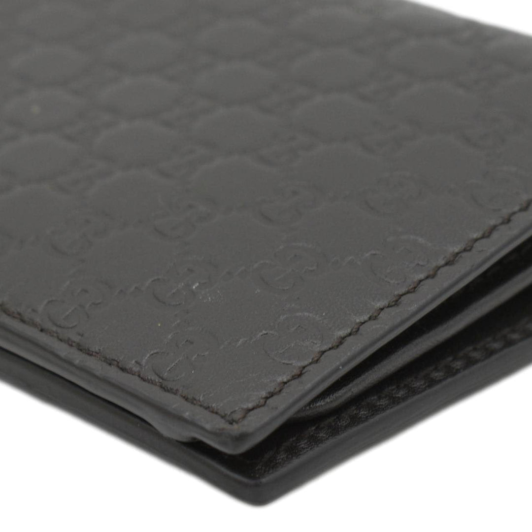 GUCCI Microguccissima GG Leather Bi-fold Long Wallet Black 544479