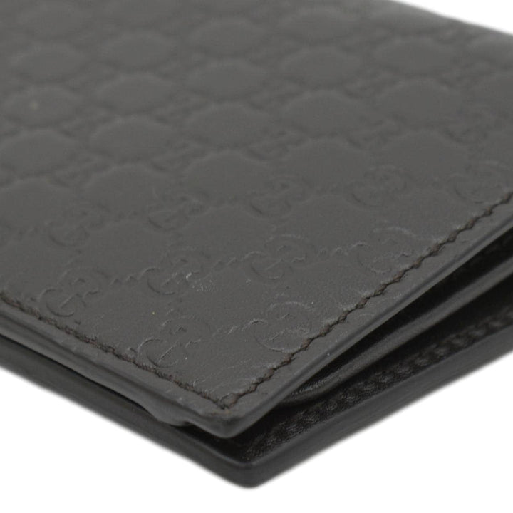 GUCCI Microguccissima GG Leather Bi-fold Long Wallet Black 544479